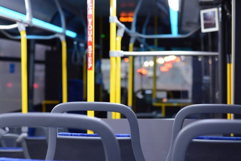 bus, inside, empty